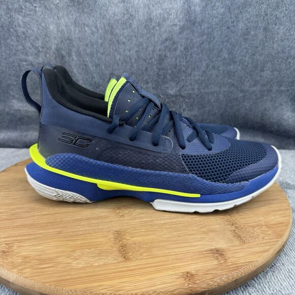 Under Armour Curry Shoes Boys Size 6.5Y Blue Dub Nation Basketball Sneakers
